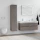 Vägghängd Toalettstol Geberit iCon Rimfree 3575 med Grohe Rapid SL 113 cm