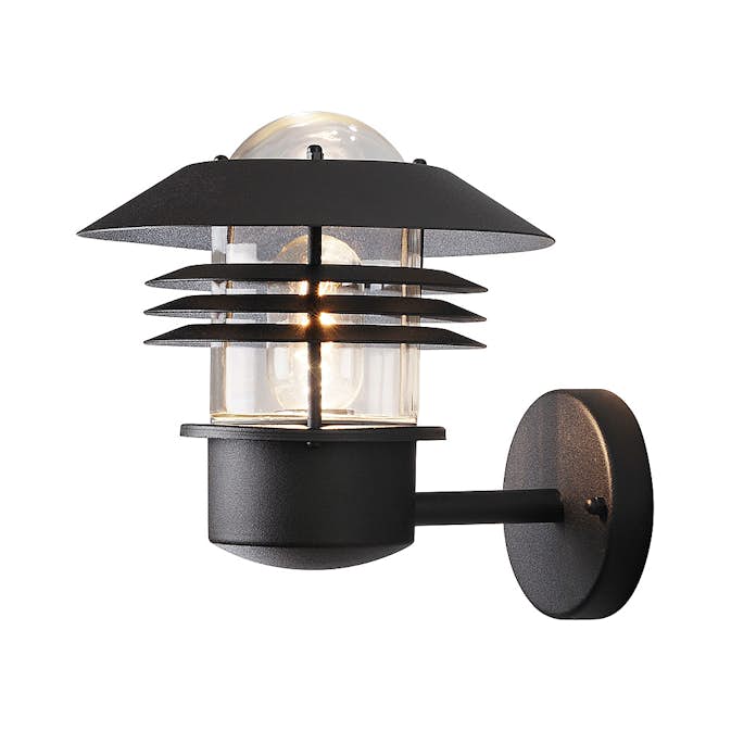 Vägglykta Gnosjö Konstsmide Modena Upp E27 Svart 21x25x23