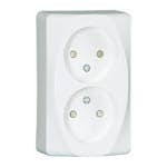 Vägguttag Malmbergs Inex Utanpåliggande 2-Vägs utan Jord