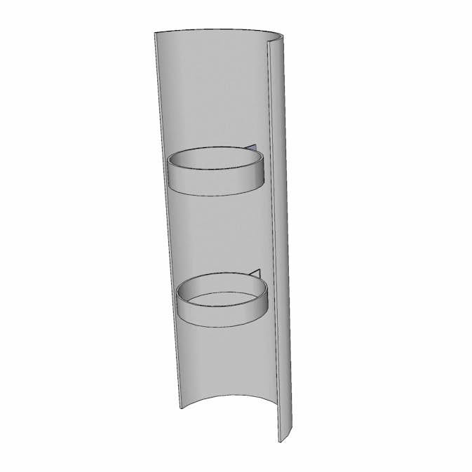 Värmesköld Landy Vent 850 mm