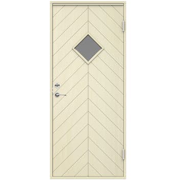 Varmförrådsdörr Swedoor Trysil med Glas