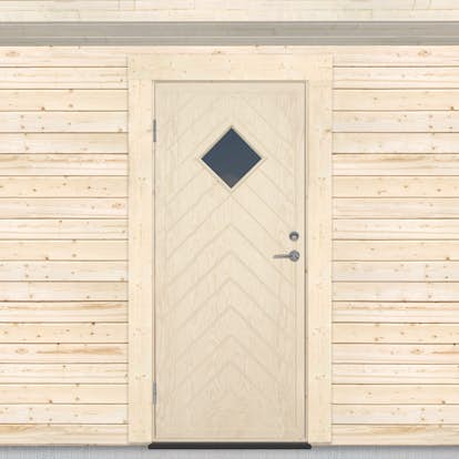 Varmförrådsdörr Sveadörren Fiskben Obehandlad