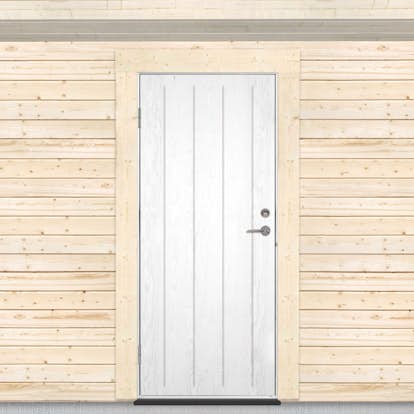 Varmförrådsdörr Sveadörren Grundmålad