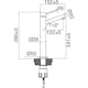 Tvättställsblandare Scandtap Steel Vector High