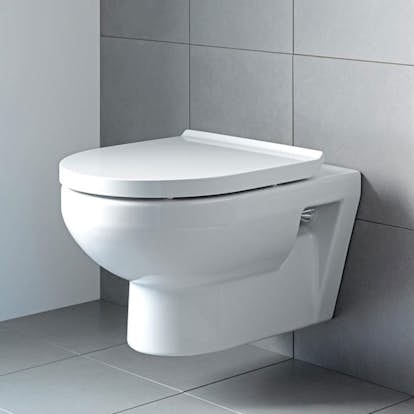 Vägghängd Toalettstol Duravit DuraStyle 256209 Rimless utan Toalettsits