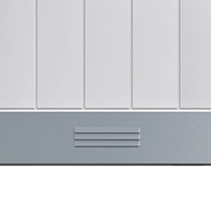 Sparkplåt Diplomat Ventilerad för Garageport