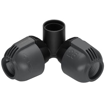 Vinklad L-skarv Gardena 25 mm x G 3/4 Hongänga