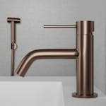 Tvättställsblandare Scandtap Steel Voyage med Sidodusch