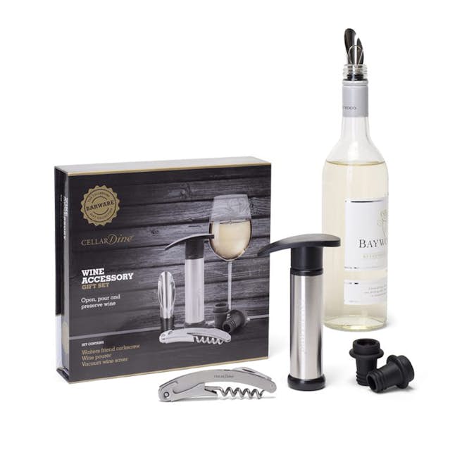 Gåvoset Cellardine Vinöppnare och Vakuumpump