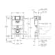 WC-fixtur Grohe Rapid SL 82 cm