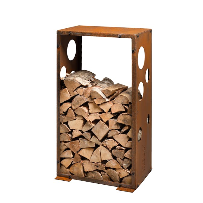Vedförvaring GrillSymbol Cortenstål Woodstock M