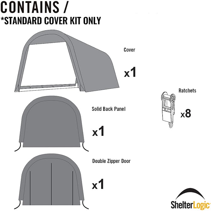 Duk gop till Roundtop Garagehus Grå 23 m² UV-behandlad & Vattenavvisande