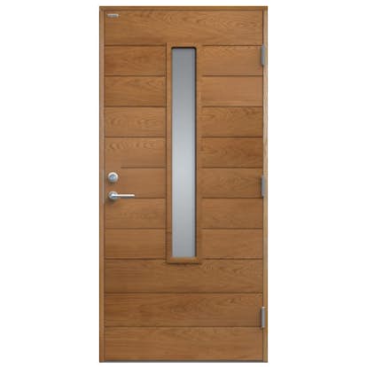 Ytterdörr Diplomat Clara Träfanér Klarglas