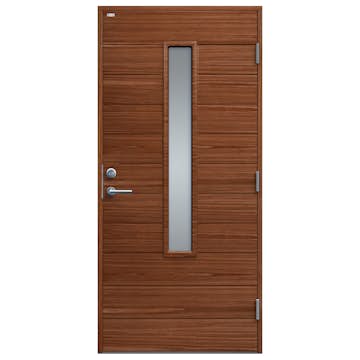 Ytterdörr Diplomat Clara Träfanér Klarglas