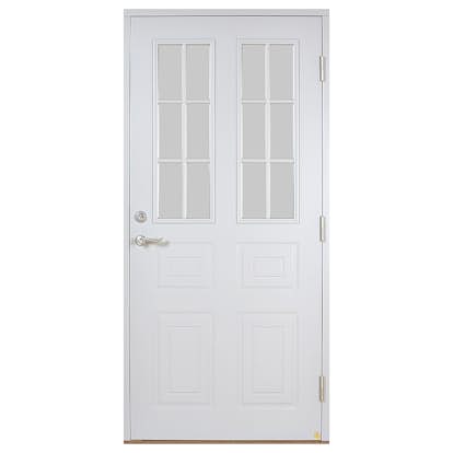 Ytterdörr Leksandsdörren Åsleden Klarglas Eco74 RC2N