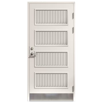 Ytterdörr SnickarPer 1001 Raster Vit