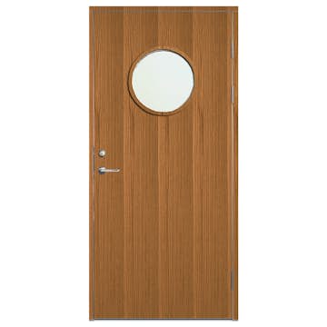 Ytterdörr SnickarPer 106G Teak Klarglas