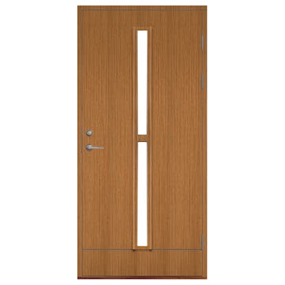 Ytterdörr SnickarPer 10G Venedig Teak Klarglas