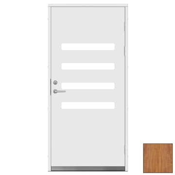 Ytterdörr SnickarPer 2110G Teak Klarglas
