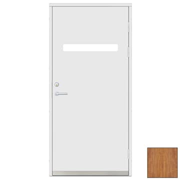 Ytterdörr SnickarPer 2130G Teak Klarglas