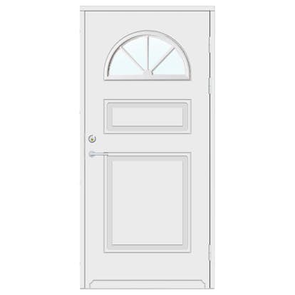 Ytterdörr SnickarPer 254G Klarglas Vit