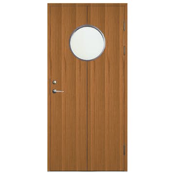 Ytterdörr SnickarPer 34G Teak Klarglas