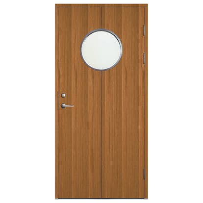 Ytterdörr SnickarPer 34G Teak Klarglas