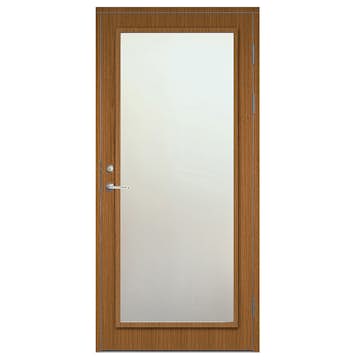 Ytterdörr SnickarPer 517G Teak Klarglas