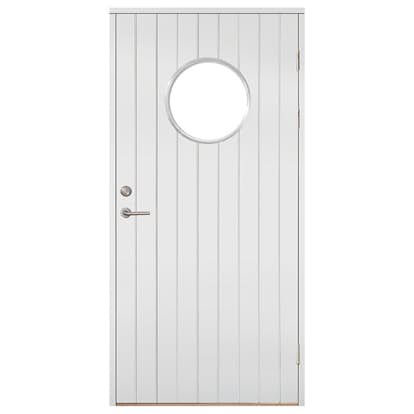 Ytterdörr SnickarPer 51G Spine Classic Klarglas Vit