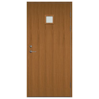 Ytterdörr SnickarPer 568G Teak Klarglas