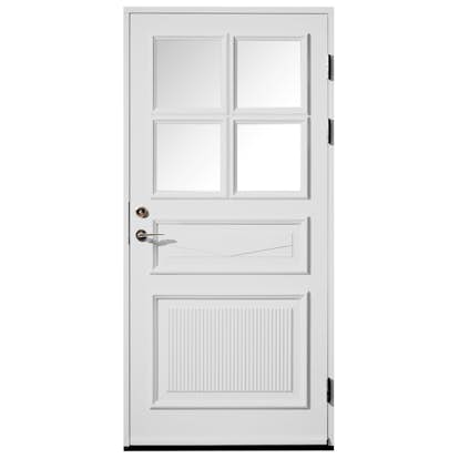 Ytterdörr SnickarPer 63G Klarglas Vit