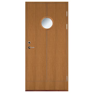 Ytterdörr SnickarPer 9G Helsinki Teak Klarglas