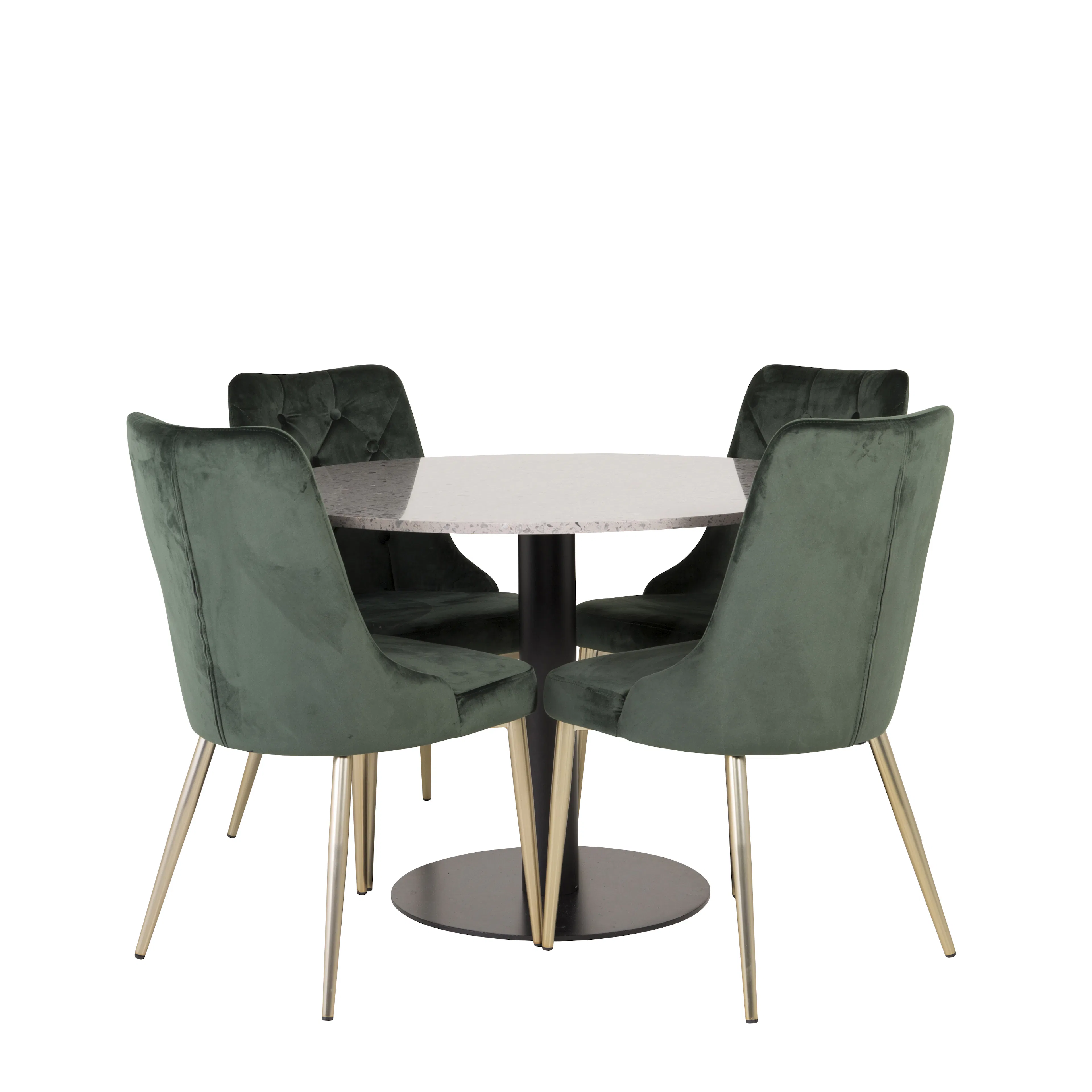 Grå/Svart/Grön/Mässing