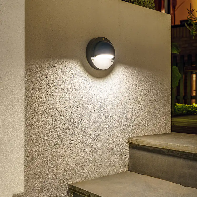 Vägglampa Gardenlights Deimos Vägg LED Varmvit Utbyggnad