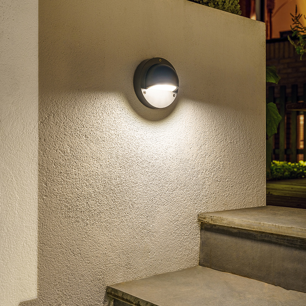 Vägglampa Gardenlights Deimos Vägg LED Varmvit Utbyggnad