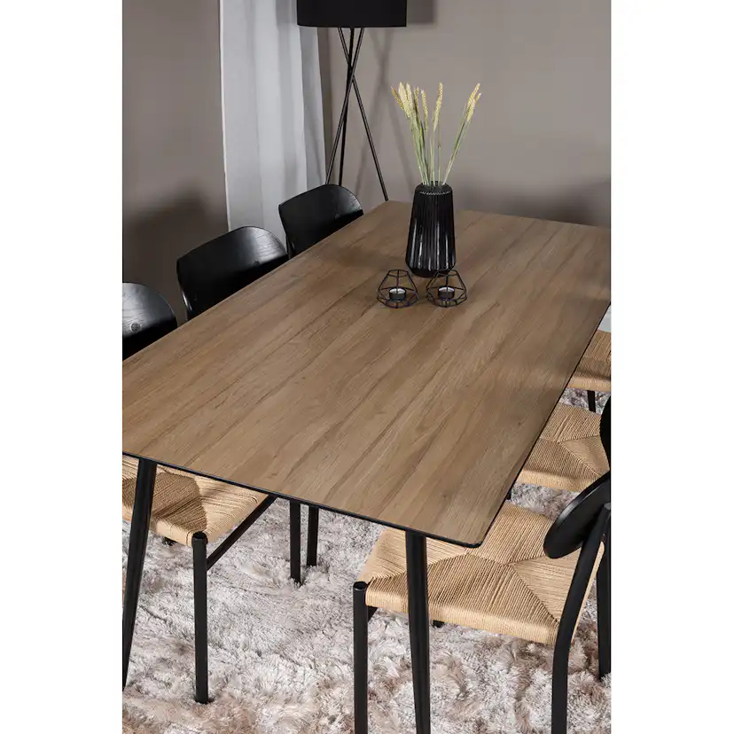 Matgrupp Venture Home Polly Ø120 cm med 6st Silar Matstolar