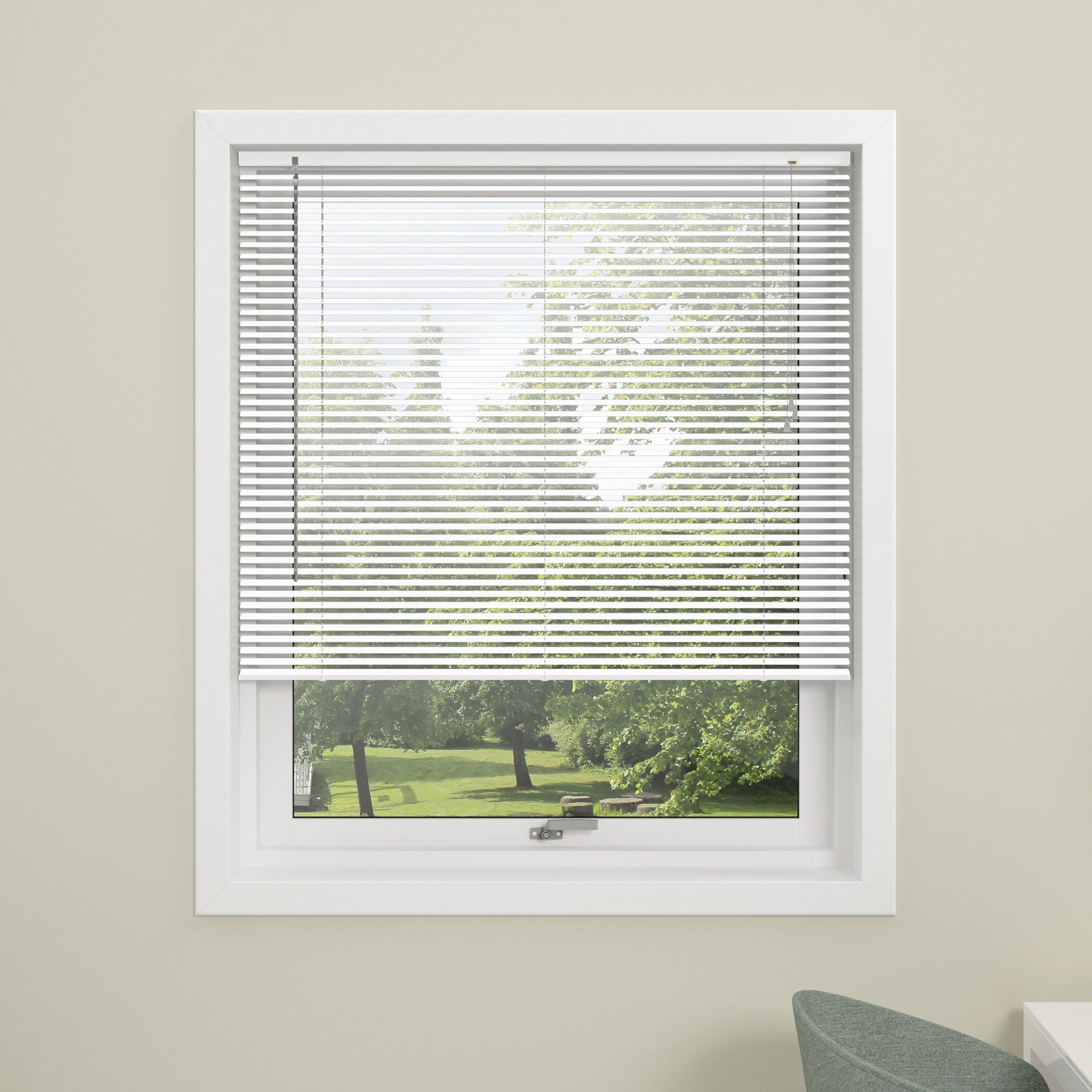 Alu-persienn Twist 25mm vit 80x130 Bredd: 80 cm, Längd: 130 cm, Färg: Vit