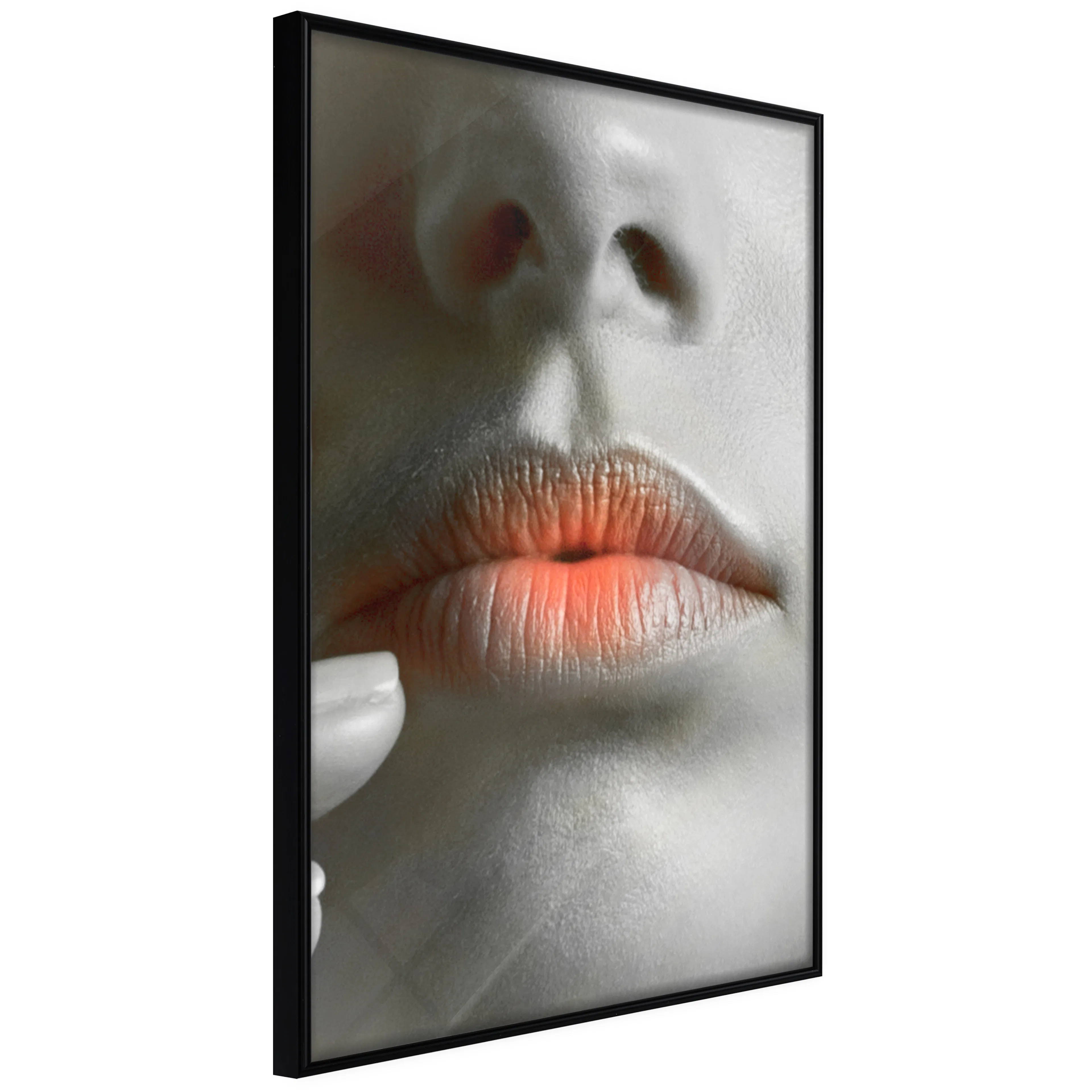 Affisch - Hot Lips [Poster] 40x60 Svart ram, 40x60 cm