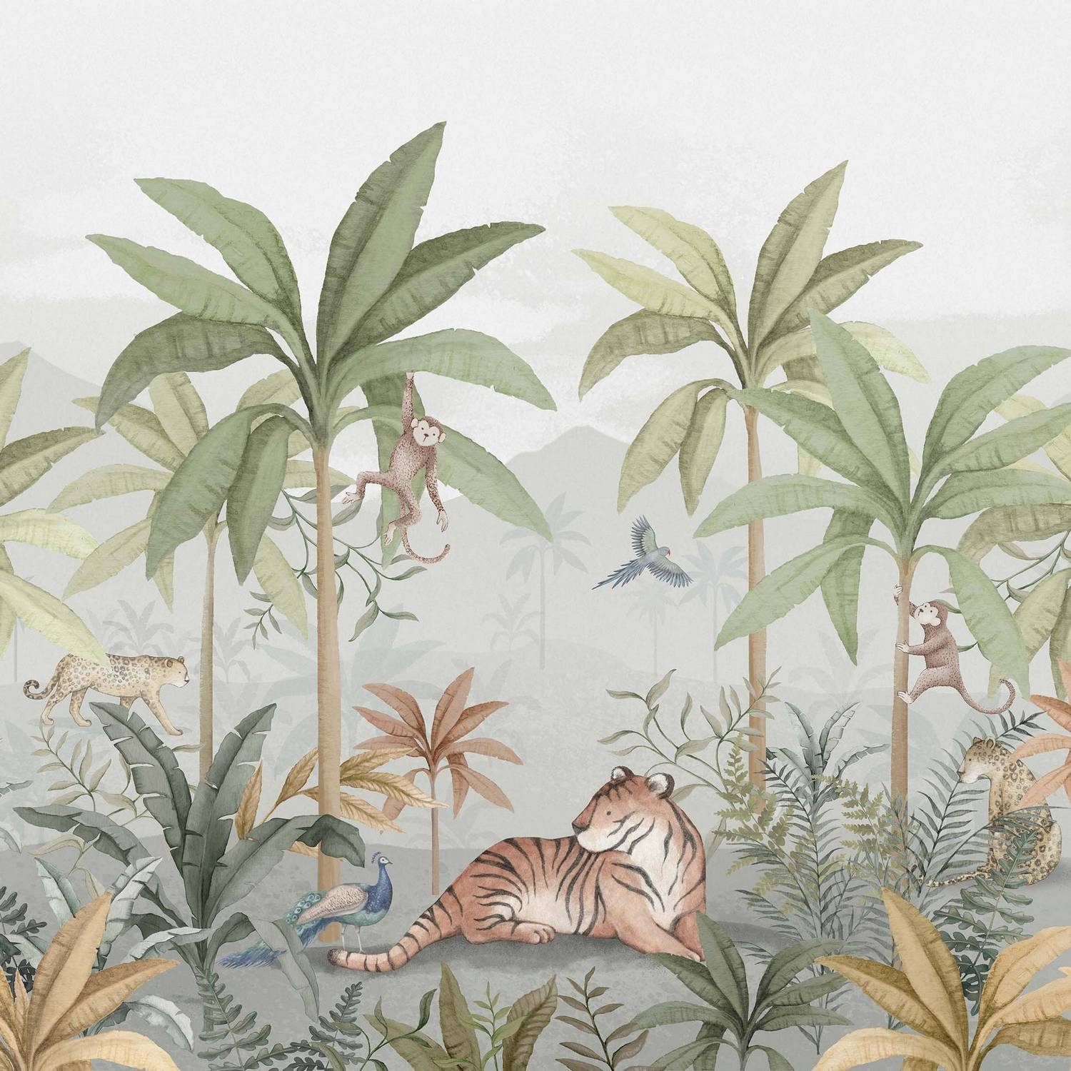 Tapet Boråstapeter Wild Jungle Mural 6945