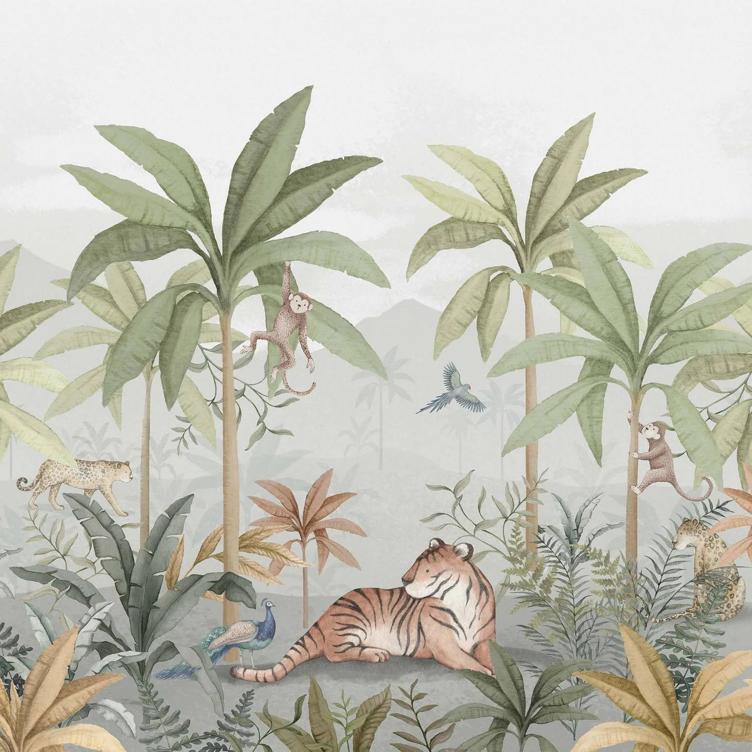 Tapet Boråstapeter Wild Jungle Mural 6945