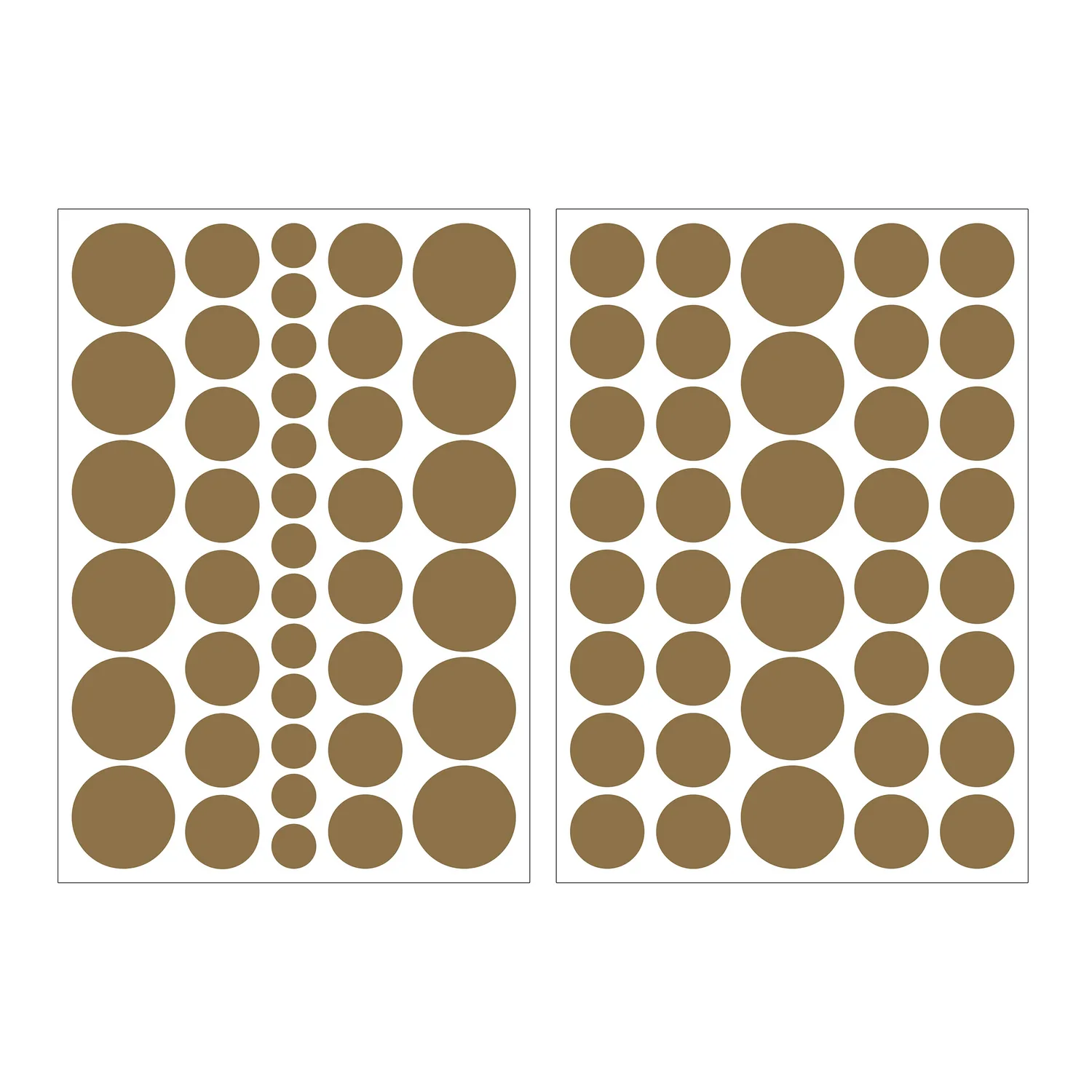 Väggklistermärke Art for the Home Prickar Guld