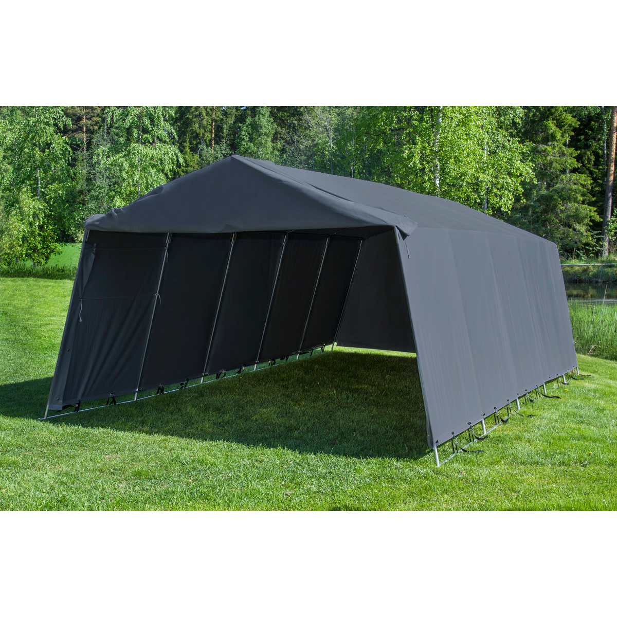 Garagetält Timco G500 3,4 x 7 x 2,2 m Grå