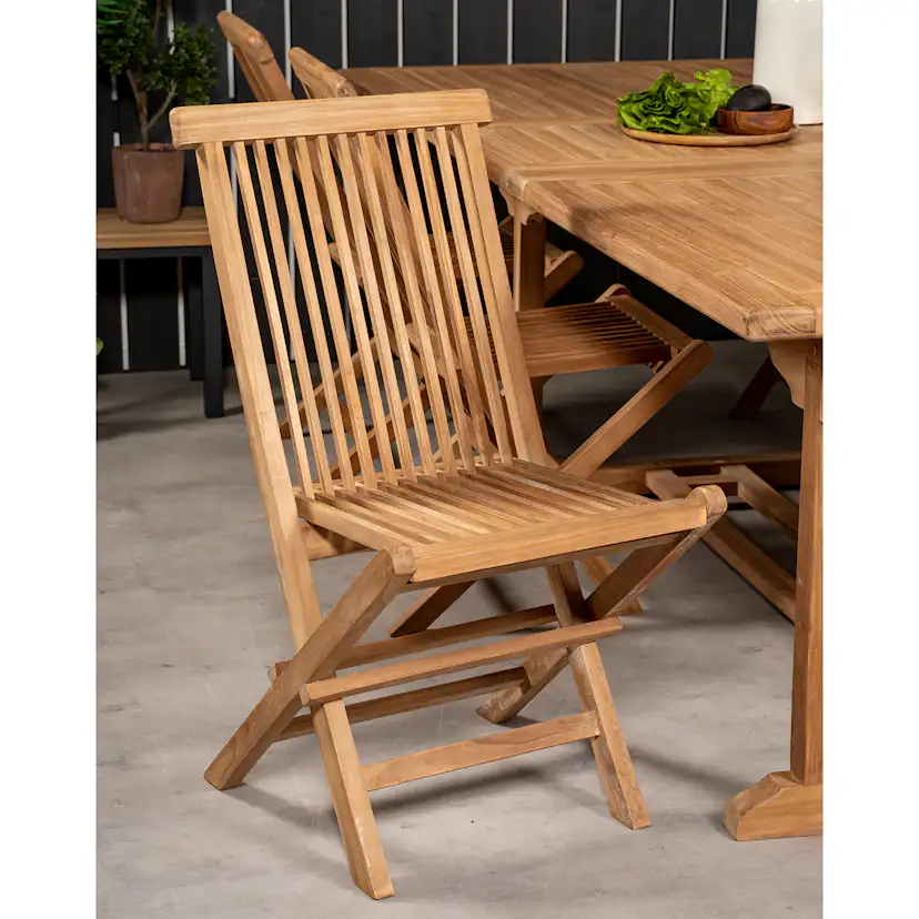 Matgrupp Venture Home Kenya 195-295x110 Teak med 6 Kenya Fällbara Stolar