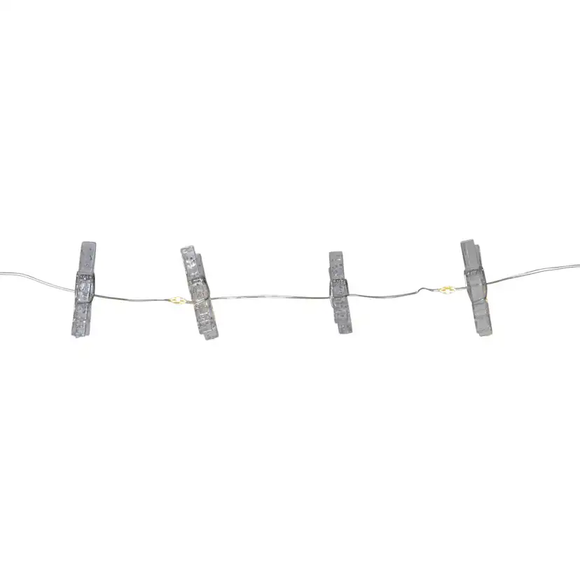 Ljusslinga Star Trading Clippy driven LED-slinga med Klädnypor