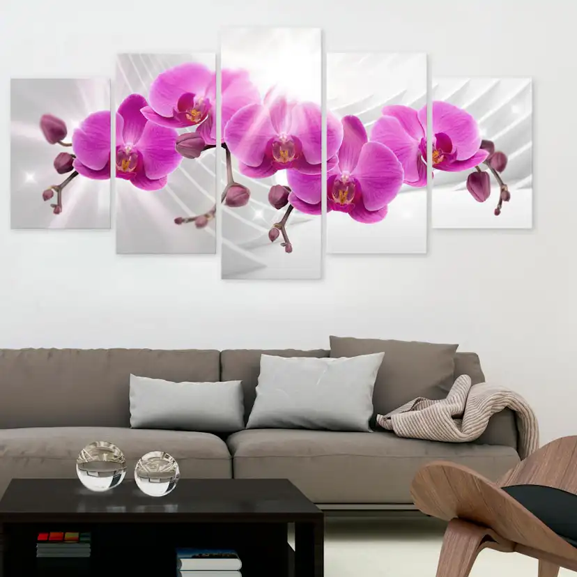 Tavla Arkiio Abstract Garden Pink Orchids