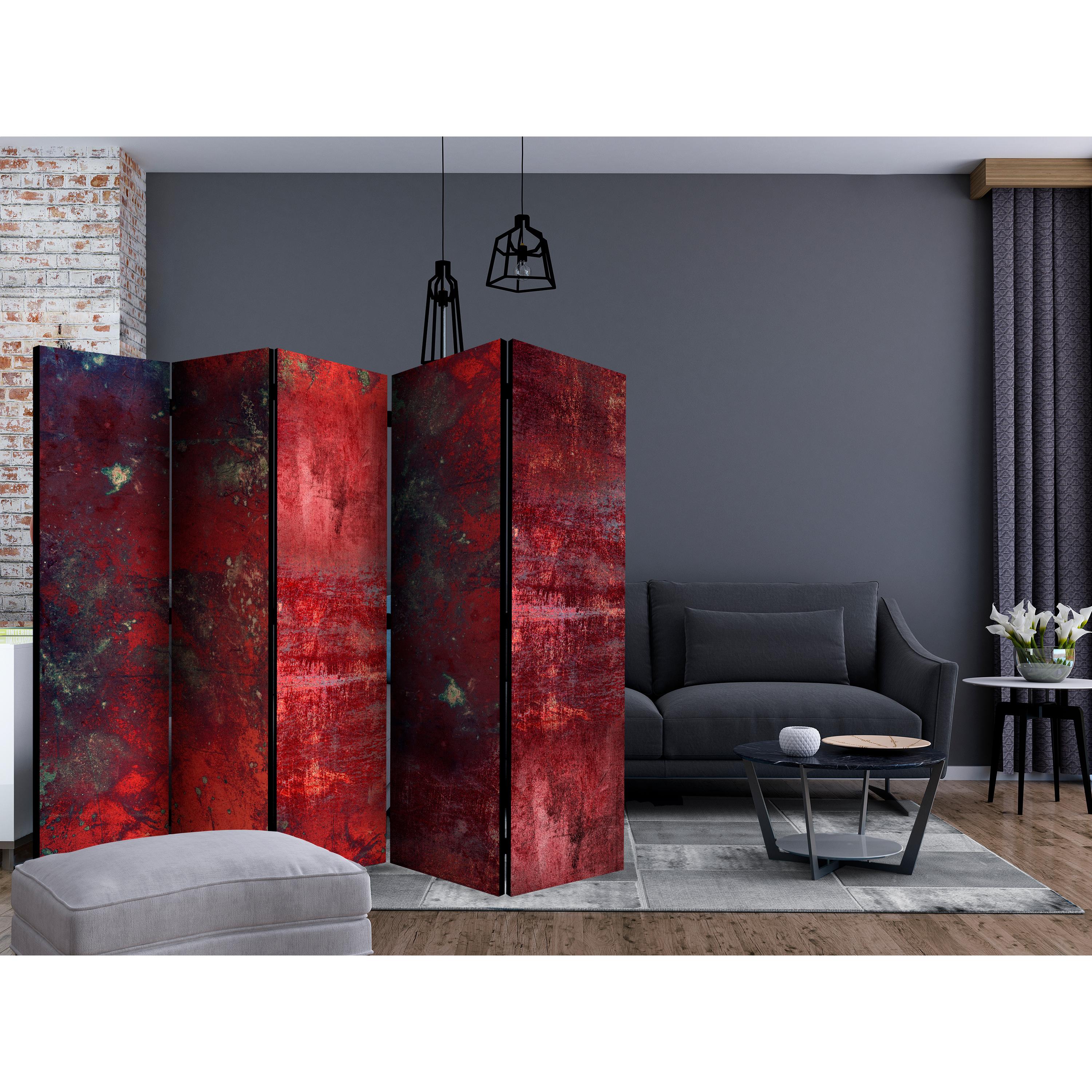 Rumsavdelare Arkiio Red Concrete II 225x172 cm