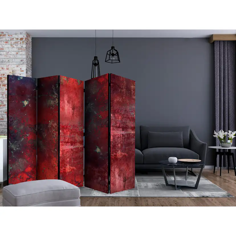 Rumsavdelare Arkiio Red Concrete II 225x172 cm