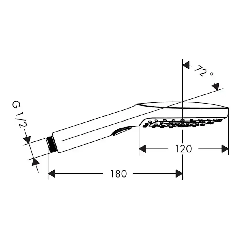 Handdusch Hansgrohe Raindance Select E 120 3jet