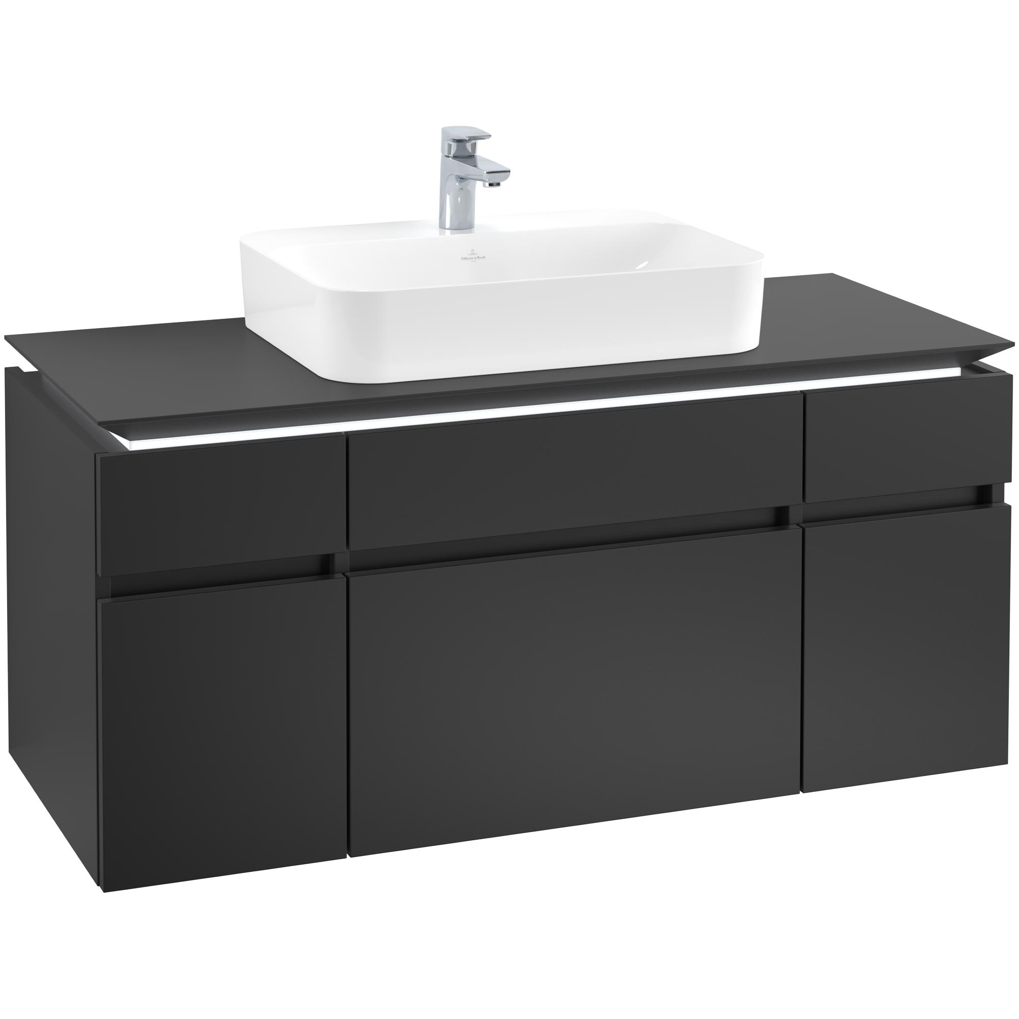 Tvättställsskåp Villeroy & Boch Legato med 5 Lådor för Ytmonterat Tvättställ från Finion & Memento