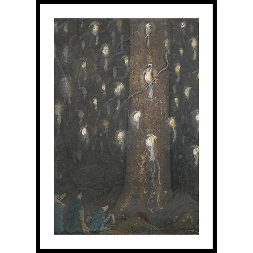 Poster Gallerix Fågelsången av John Bauer